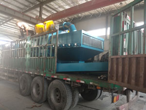 發(fā)往山西忻州八個(gè)拋丸器的法蘭拋丸設(shè)備，用于法蘭盤(pán)除銹專(zhuān)用設(shè)備