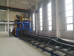 掛車(chē)拋丸機(jī)，半掛車(chē)底盤(pán)、車(chē)架的除銹清理應(yīng)用