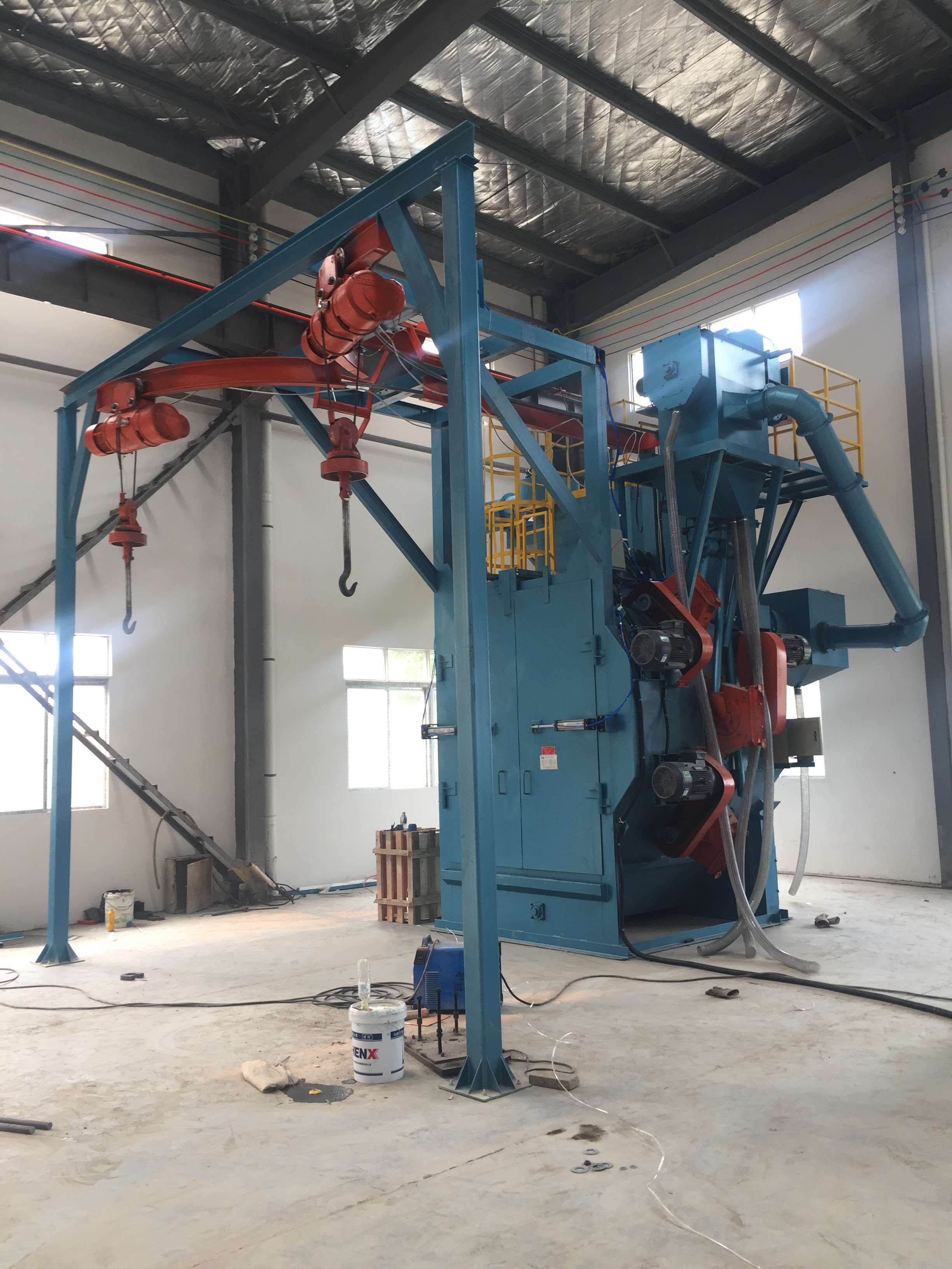 Q376吊鉤式拋丸機(jī)圖一 Q376吊鉤式拋丸機(jī)圖一