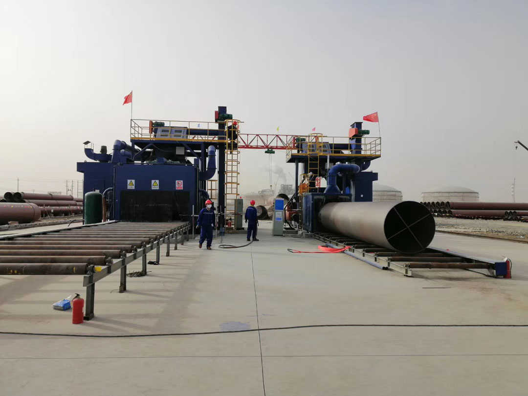 通過(guò)式鋼管拋丸機(jī) 通過(guò)式鋼管拋丸機(jī)